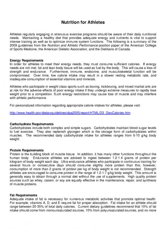 picture Sports Nutrition For Endurance Athletes Pdf 137258 | Nutrition For Athletes