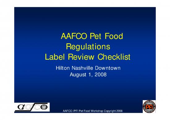 picture_Aafco Pet Food Labeling Guide Pdf 137787 | Petfoodworkshop2008