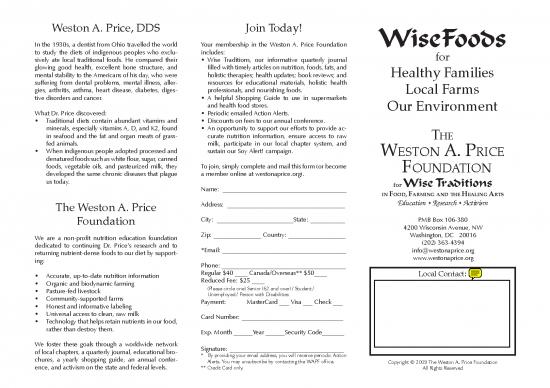 picture Food Nutrition Pdf 136586 | Weston A  Price Foundation Flyer