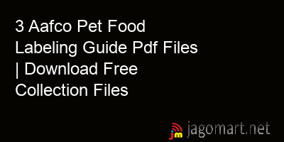 picture 3 Aafco Pet Food Labeling Guide Pdf Files | Download Free Collection Files