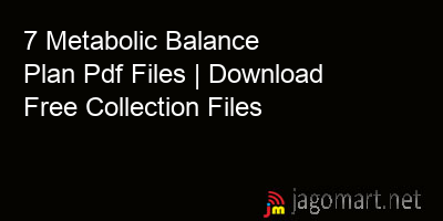 picture 7 Metabolic Balance Plan Pdf Files | Download Free Collection Files