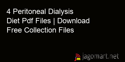 picture 4 Peritoneal Dialysis Diet Pdf Files | Download Free Collection Files