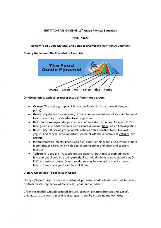 picture1_Food Pyramid Printable Pdf 139552 | 2012 11th Grade Nutrtition Assignment