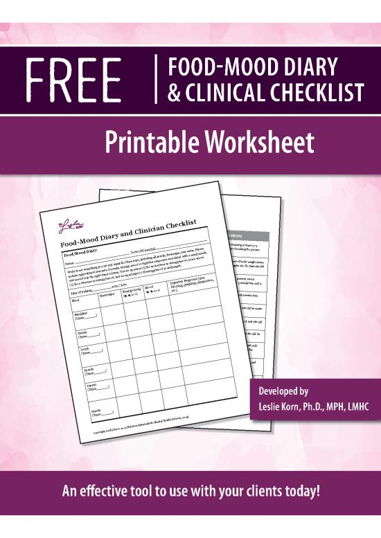 picture1_Food Diary Template Pdf 138398 | 6126c77bfb5001ad2ceae7a3 Mood Diary And Clinical Checklist