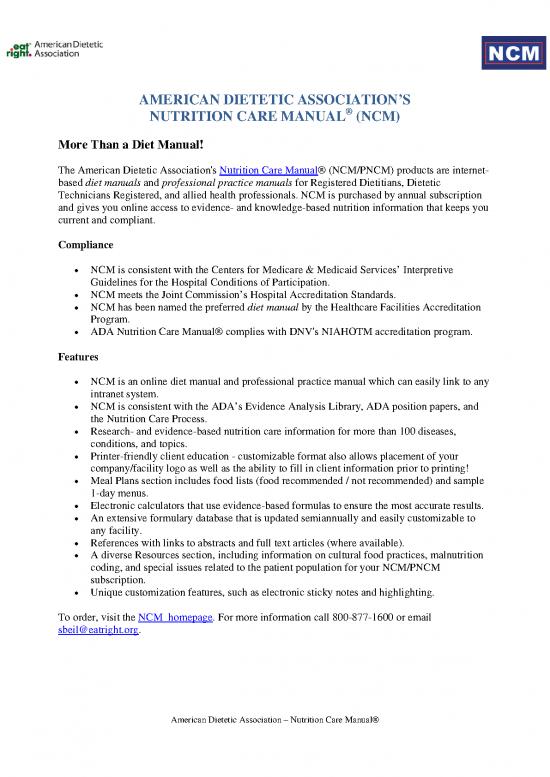 picture_Nutrition Care Manual Free Pdf 138479 | Ada Diet Manual About Ncm Handout