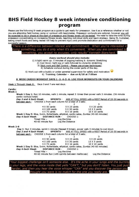 picture1_Team Teaching Pdf 139382 | Bhs Field Hockey 8 Week Summer Conditioning Plan 2014