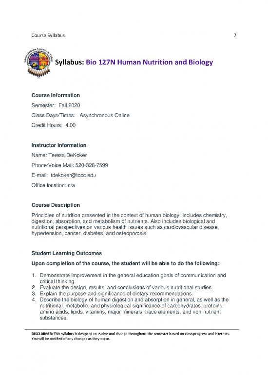 picture Nutrition Communication Pdf 138361 | Bio 127n 1 Tdekoker