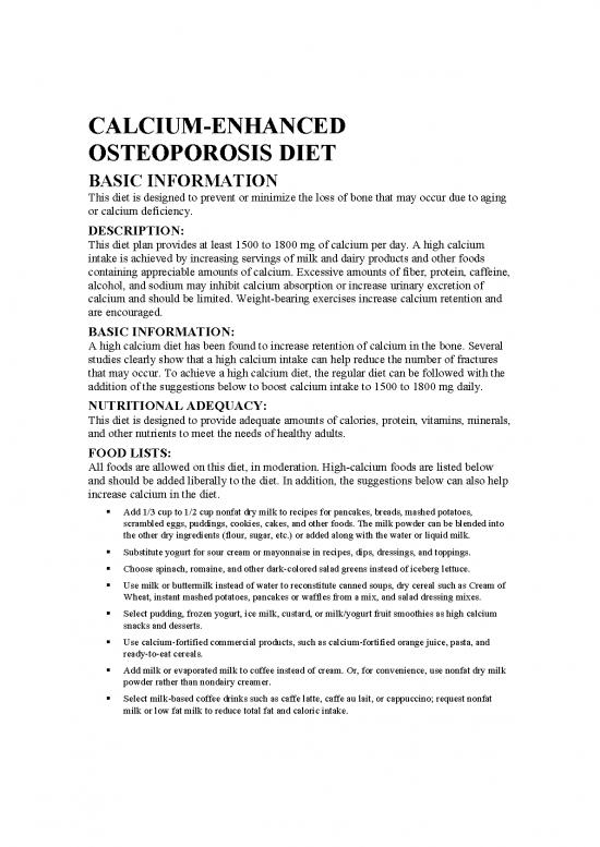 picture_Osteoporosis Diet Plan Pdf 138014 | Calcium Enhanced Diet