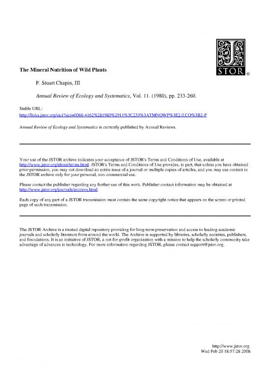 picture1_Ecology Pdf 140381 | Chapin1980annrevecolsyst Mineralnutritionwildplants