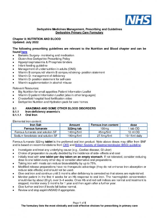 picture1_Nutrition For Adults Pdf 138863 | Chapter 9 Nutrition And Blood