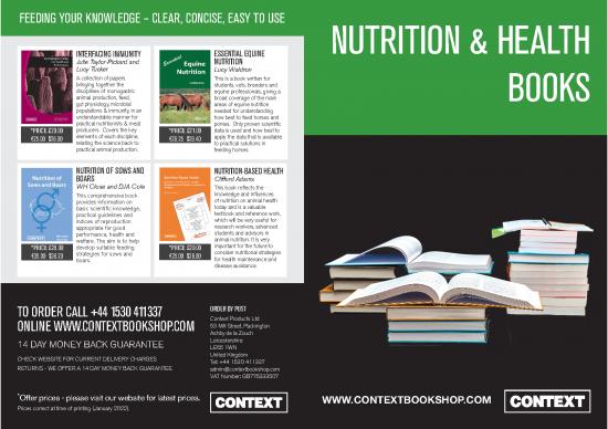 picture Animal Nutrition Book Pdf 138793 | Context Nutrition And Health A5 Booklist 2022 Cbs