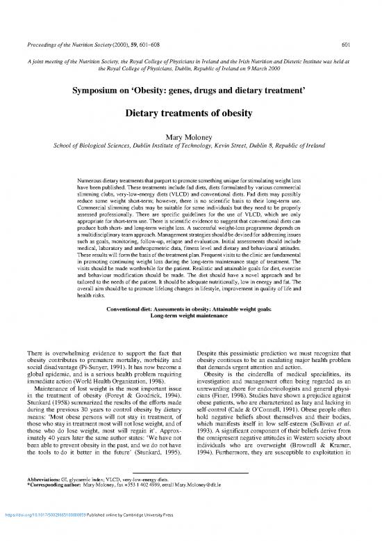 picture1_Nutrition Therapy Pdf 138684 | Dietary Treatments Of Obesity