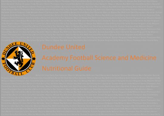 picture_Dundee United Fc Nutritional Guide 17 18