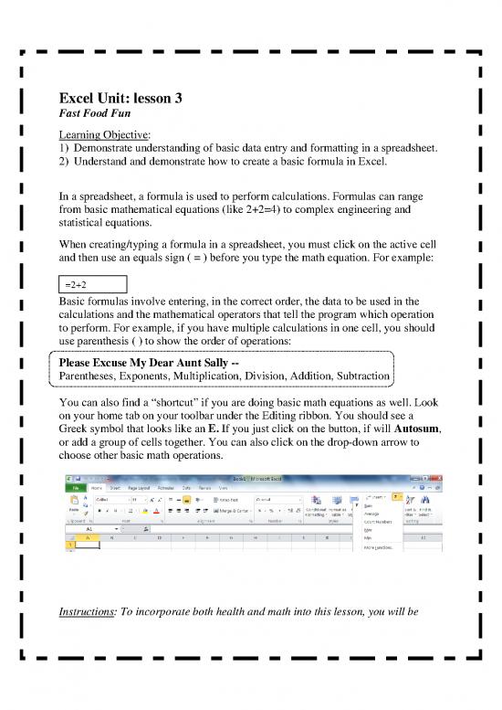 picture_Fast Food Pdf 139540 | Fast Food Fun