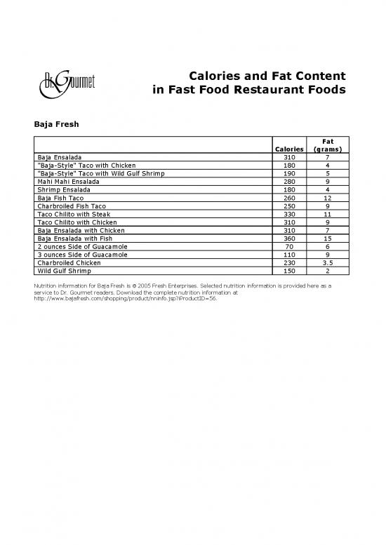 picture1_Calories Pdf 138930 | Fastfoodnutrition