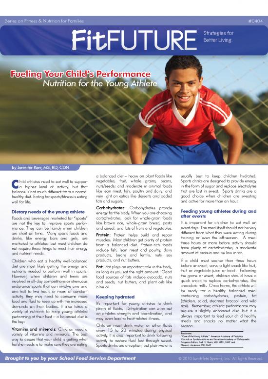 picture1_Sports Nutrition For Young Athletes Pdf 139866 | Fitfuture Vol4 Issue4