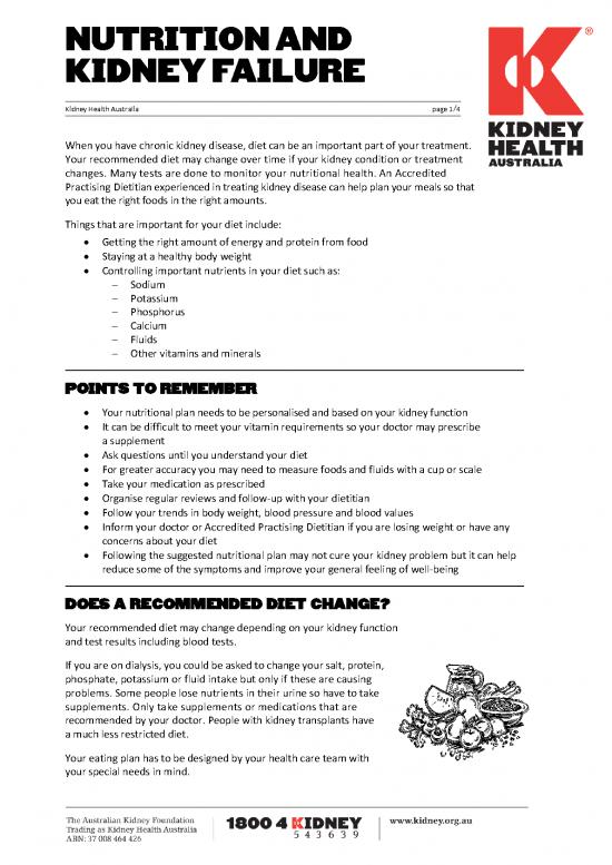 picture Staying Healthy With Nutrition Pdf 138969 | Fluid And Diet