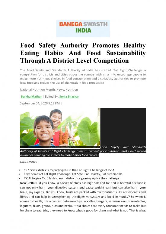 picture_Healthy Eating Habits Pdf 139227 | Fssai News Habit Banega 08 09 2020