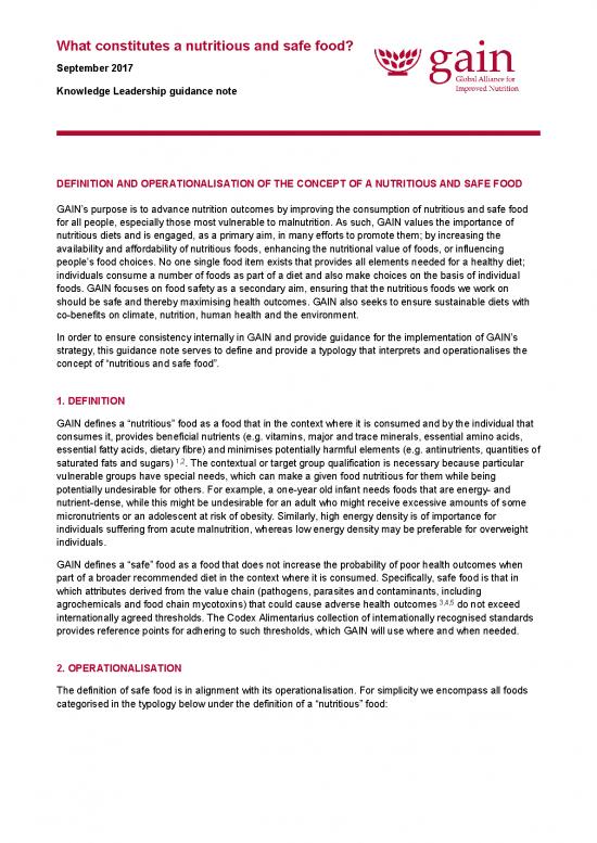 picture1_Healthy Nutrition Pdf 139247 | Gain Nutritious Food Definition