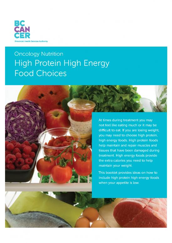 picture1_Calories Pdf 138594 | High Protein High Energy Food Choices