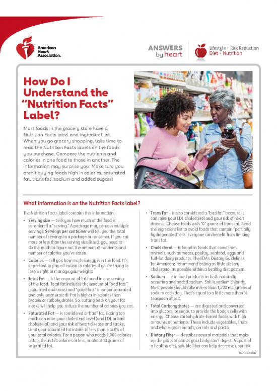 picture Calories Pdf 139491 | How Do I Read Food Labels