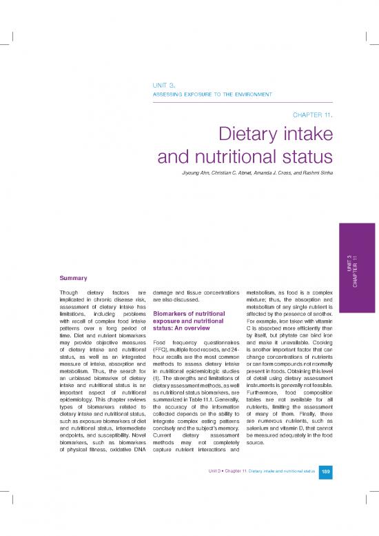 picture1_Dietary Assessment Pdf 138071 | Iarc Sci Pub 163 Chapter 11
