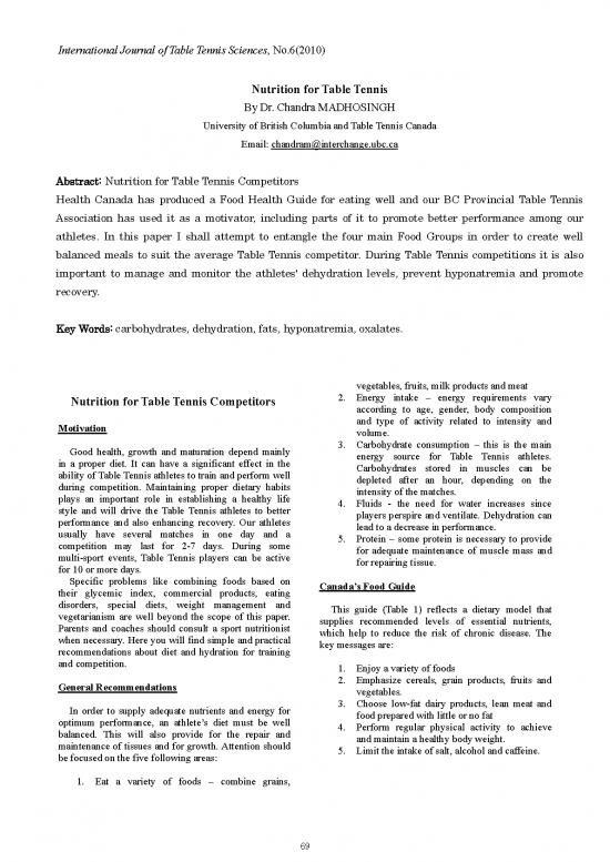 picture_Tennis Nutrition Pdf 138178 | Ijtts 6 69 73 Madhosingh Nutrition