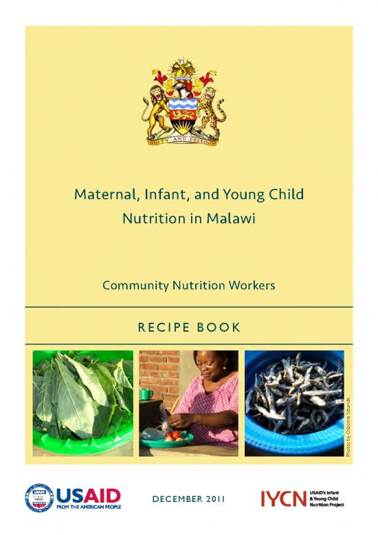 picture1_Food Nutrition Book Pdf 138483 | Iycn Recipes For Malawian Children Dec 2011