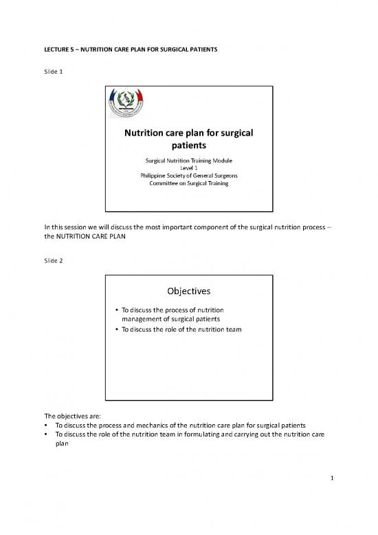 picture_Nutrition In Surgical Patients Pdf 139783 | Lect05 Nutr Care Plan