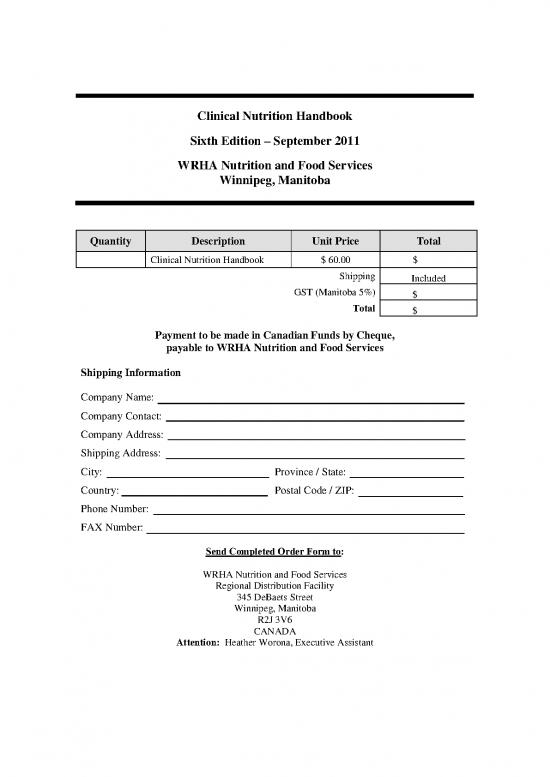 picture1_Nutrition Handbook 138454 | Manuals Clinicalnutritionhandbookorderform