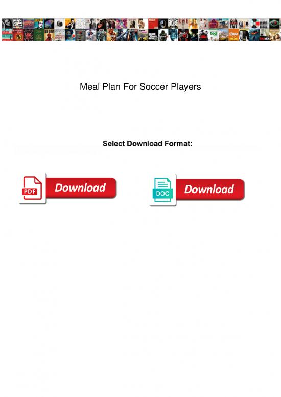 picture_Nutrition For Soccer Players Pdf 140195 | Meal Plan For Soccer Players