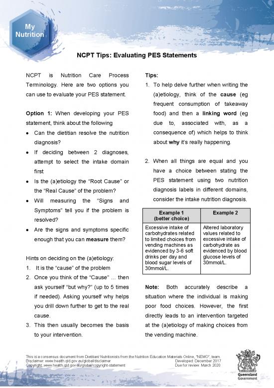 picture Nutrition Diagnosis Pdf 139438 | Ncpt Pes