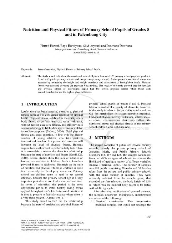 picture1_Public Nutrition Pdf 138124 | Nutrition And Physical Fitness Of Primary School Pupils Of Grades 5 And In Palembang City