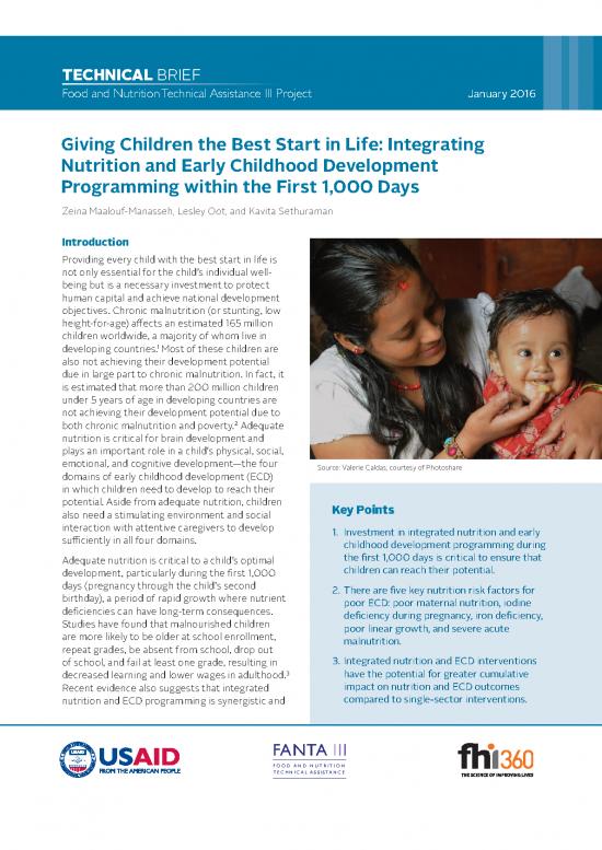 picture1_Nutrition Therapy Pdf 139108 | Nutrition Early Childhood Development Technical Brief Jan2016