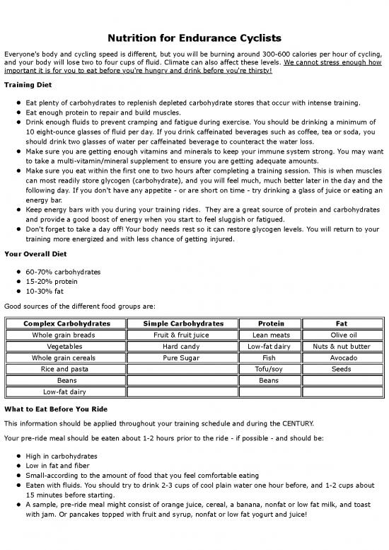 picture_Nutrition For Cyclists Pdf 139658 | Nutrition For Endurance Cyclists