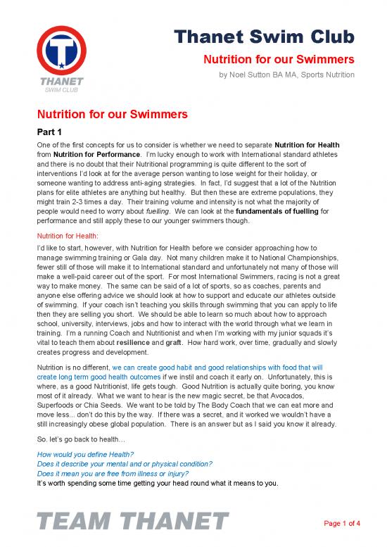 picture1_Healthy Nutrition Pdf 138348 | Nutrition For Our Swimmers From N Sutton