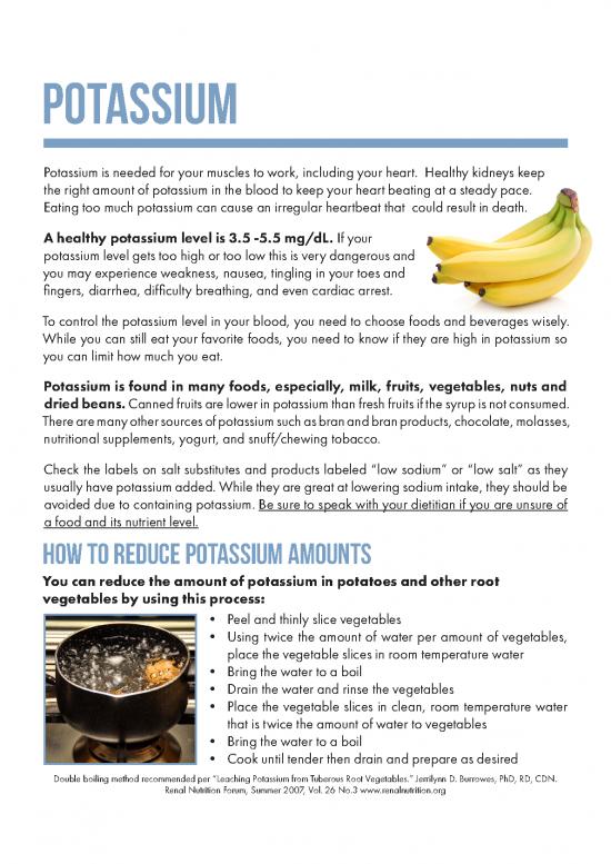 picture Foods High In Potassium Pdf 138845 | Potassium Indepth