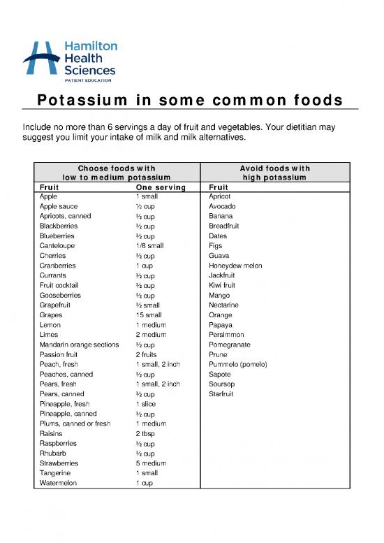 picture1_Foods High In Potassium Pdf 139370 | Potassiuminfoods Trh