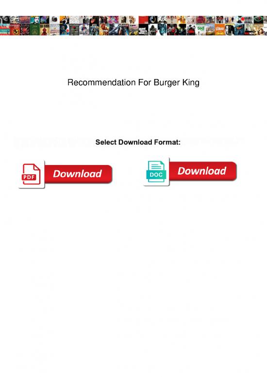 picture1_Contract Template Pdf 139372 | Recommendation For Burger King