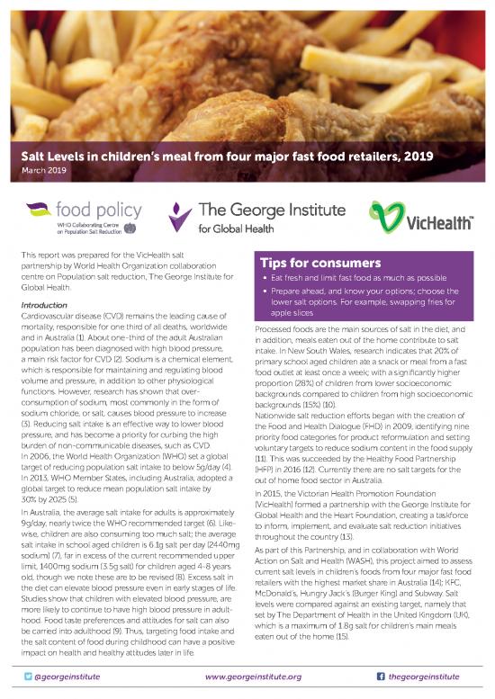 picture1_Fast Food Pdf 139268 | Salt Levels In Childrens Meal Key Findings Report With Tables