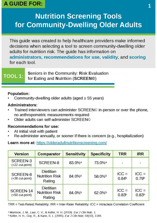 picture1_Nutrition Therapy Pdf 140094 | Screening And Assessment