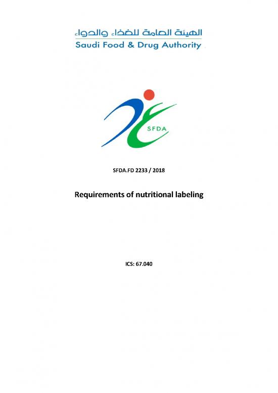 picture1_Calories Pdf 139301 | Sfda Fd 2233 2018 Labelling