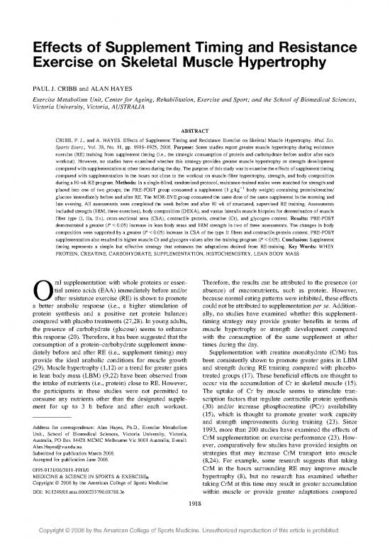 picture1_Supplement Timing And Resistance Exercise