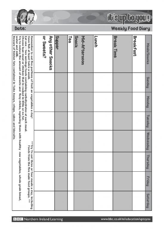 picture Weekly Food Diary Pdf 138588 | Toptip03