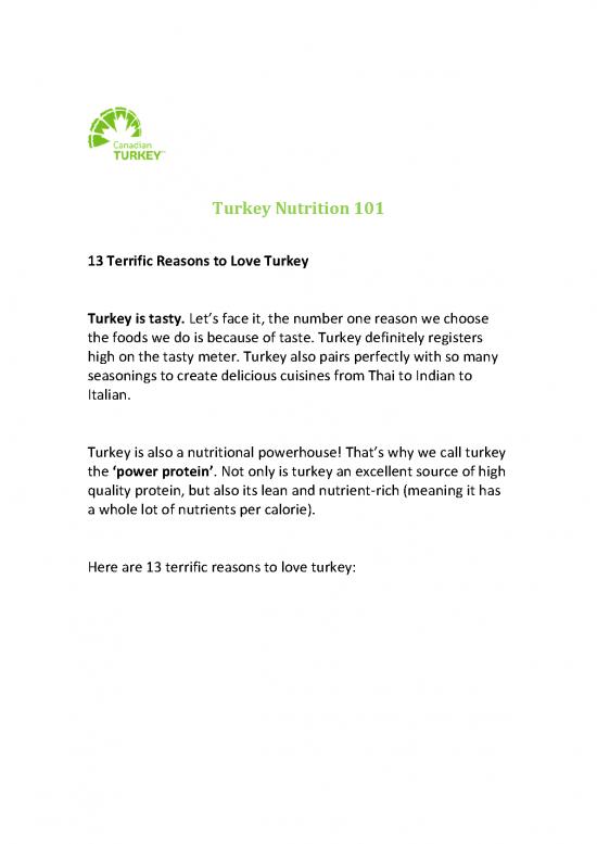 picture_Nutrition Therapy Pdf 138902 | Turkey Nutrition 101 V2 Website Pdf