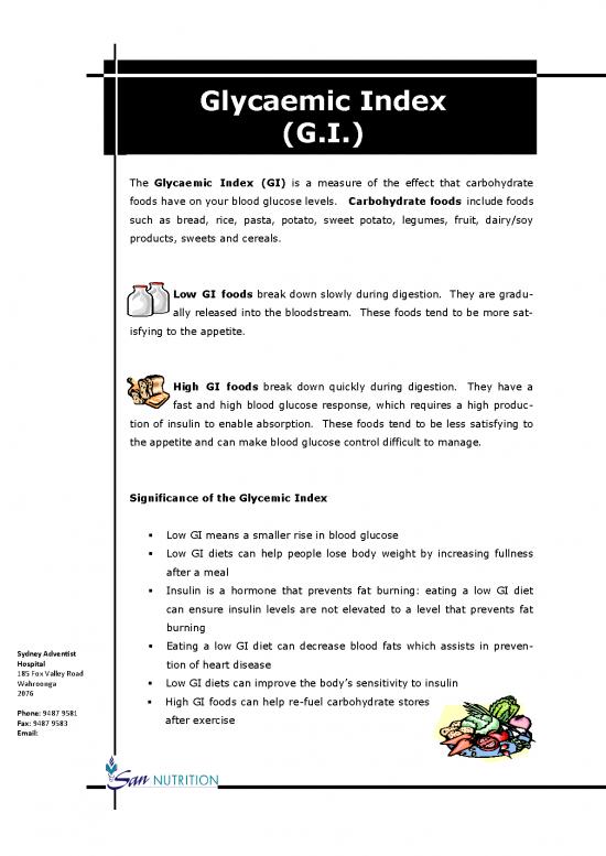 picture Low Glycemic Index Foods Pdf 141951 | 31 Sah Glycaemic Index 0110