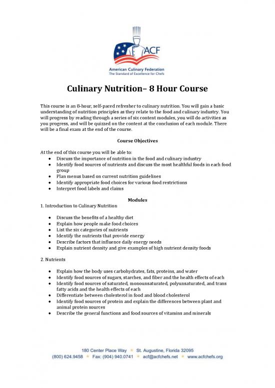 picture_Culinary Nutrition Pdf 142932 | 8 Hour Culinary Nutrition Info Flyer