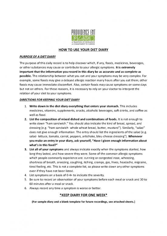 picture_Allergy Diet Diary