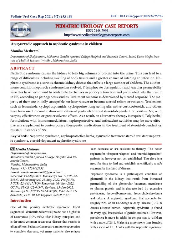 picture_An Ayurvedic Approach To Nephrotic Syndrome In Children