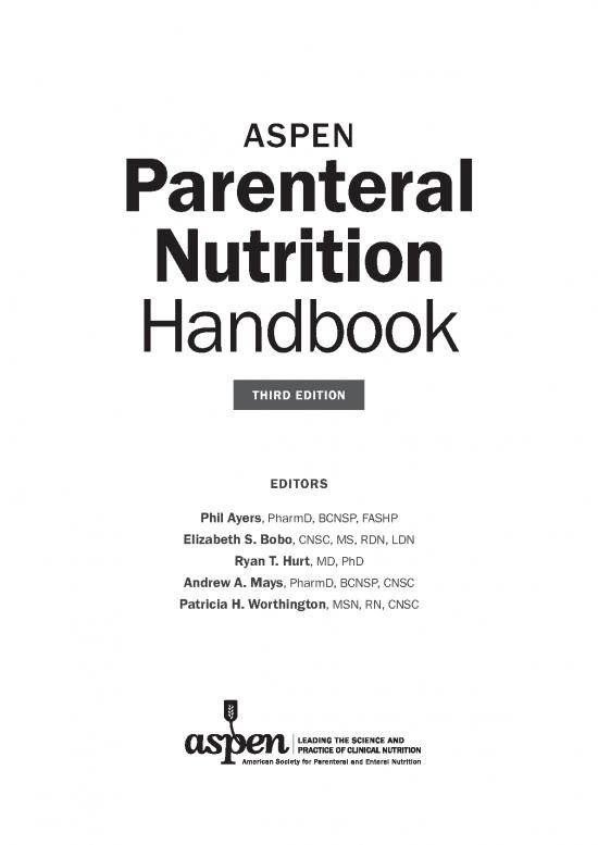 picture_Aspen Enteral Nutrition Handbook Pdf 141488 | Aspen Parenteral Nutrition Handbook Third Edition Table Of Contents